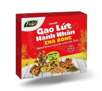 Thanh gạo lứt hạnh nhân chà bông 180 Gram