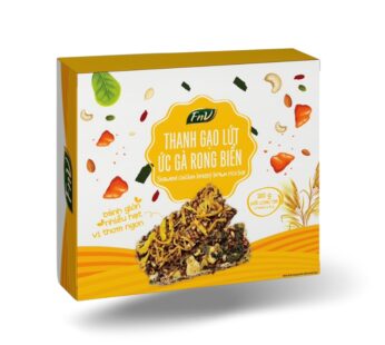 Thanh gạo lứt ức gà rong biển FnV 180 Gram