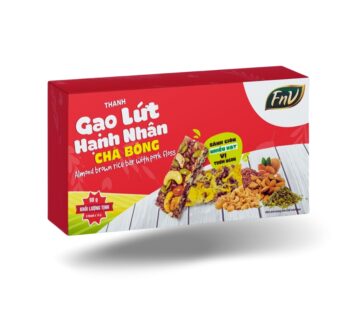 Thanh gạo lứt hạnh nhân chà bông 90 Gram