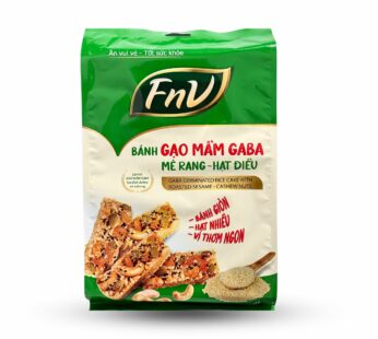 Bánh gạo mầm mè rang, hạt điều GABA