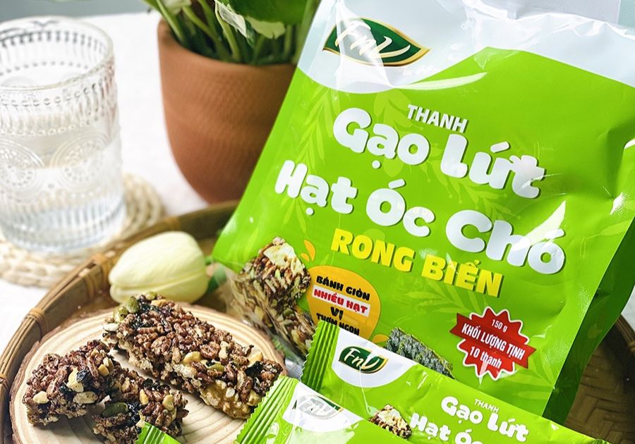 Thanh gạo lứt hạt óc chó rong biển FNV: Sự kết hợp hoàn hảo giữa dinh dưỡng và sức khỏe